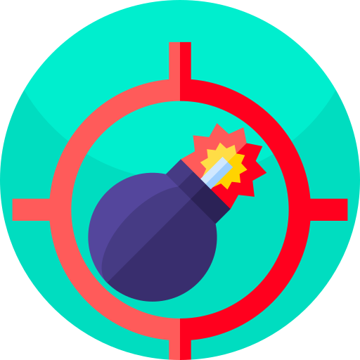 Bomb Geometric Flat Circular Flat icon