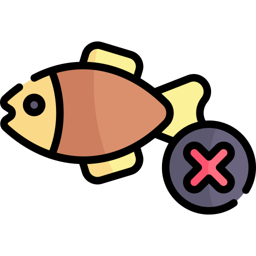 no pescar Kawaii Lineal color icono