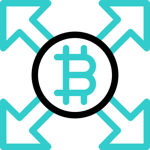 Bitcoin Basic Accent Outline icon