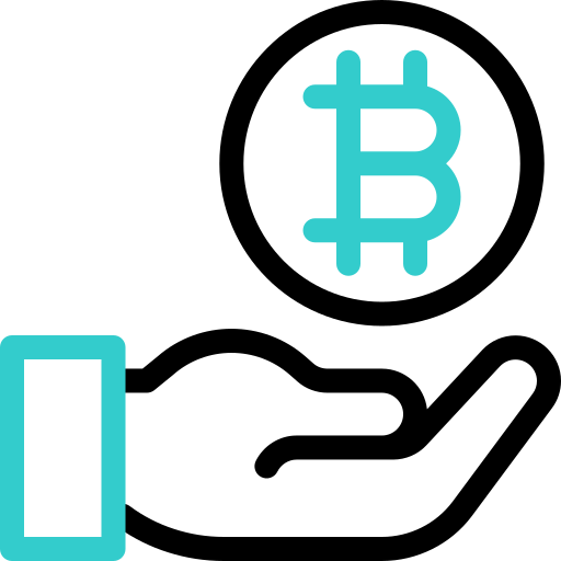 bitcoin Basic Accent Outline icona