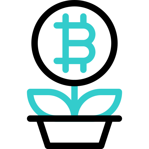 bitcoin Basic Accent Outline icona