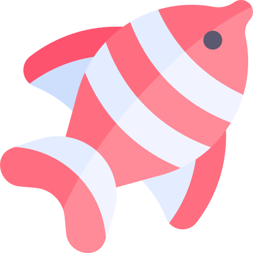 pescado Kawaii Flat icono