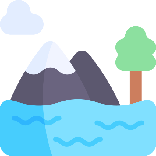 lago Kawaii Flat icono