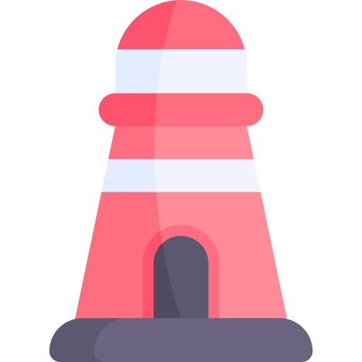 Lighthouse Kawaii Flat icon