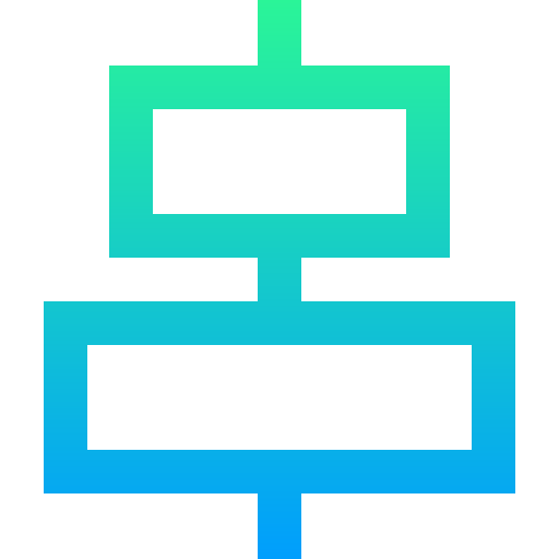 uitlijnen Super Basic Straight Gradient icoon