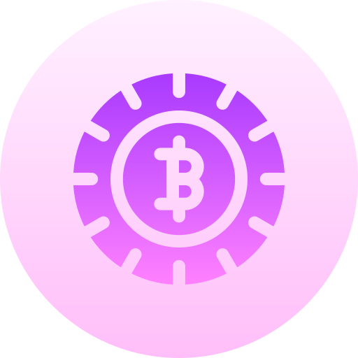 bitcoin Basic Gradient Circular icon