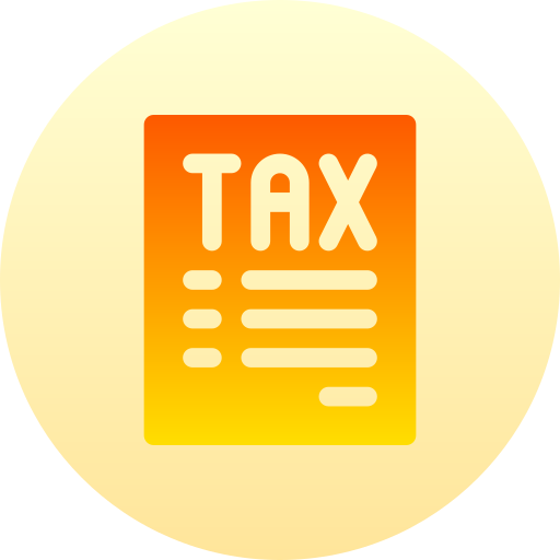 Tax Basic Gradient Circular icon
