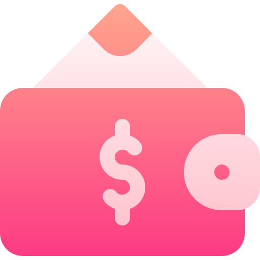 geldbörse Basic Gradient Gradient icon