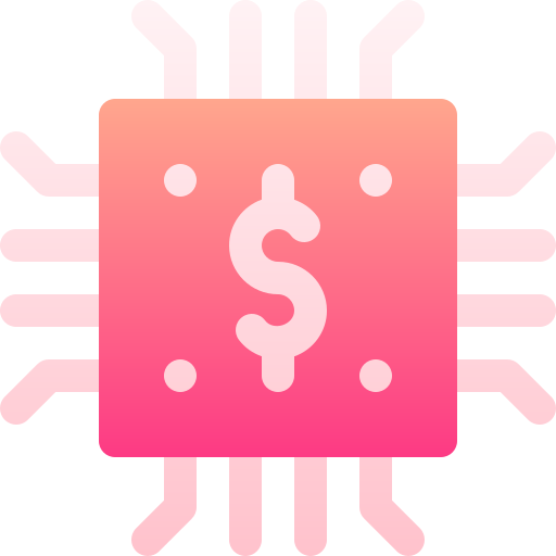 digitales geld Basic Gradient Gradient icon