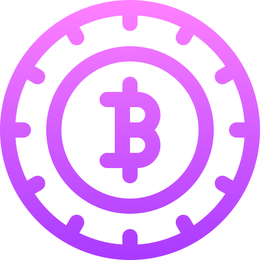 Bitcoin Basic Gradient Lineal color icon