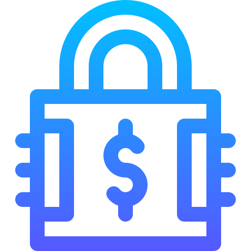 Padlock Basic Gradient Lineal color icon