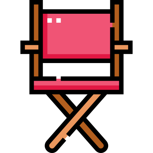 cadeira do diretor Detailed Straight Lineal color Ícone