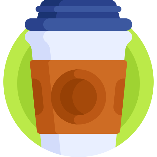 Кофе Detailed Flat Circular Flat иконка