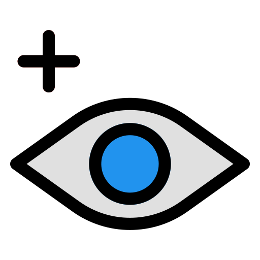 ojo Generic color lineal-color icono