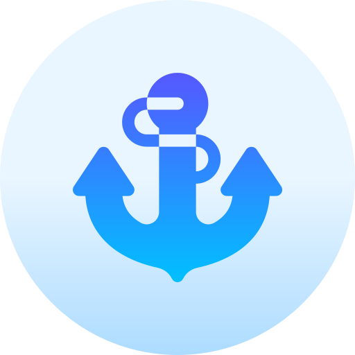 Anchor Basic Gradient Circular icon