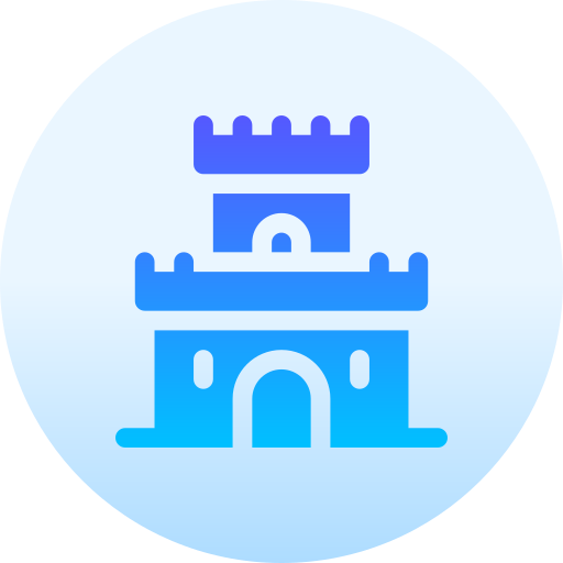 castle Basic Gradient Circular icon
