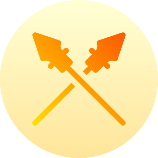Spear Basic Gradient Circular icon