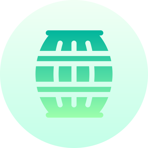 Barrel Basic Gradient Circular icon