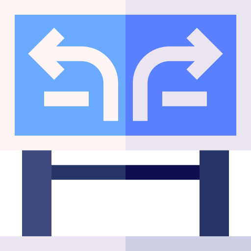 segnale Basic Straight Flat icona