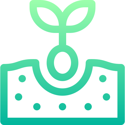 Growing Plant Basic Gradient Lineal color icon