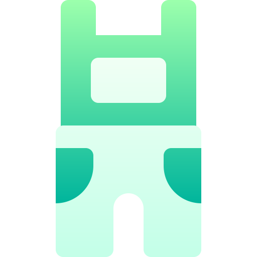 オーバーオール Basic Gradient Gradient icon