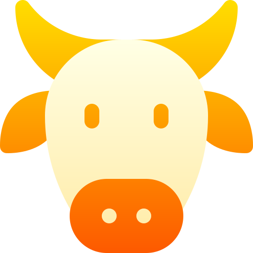 vaca Basic Gradient Gradient icono