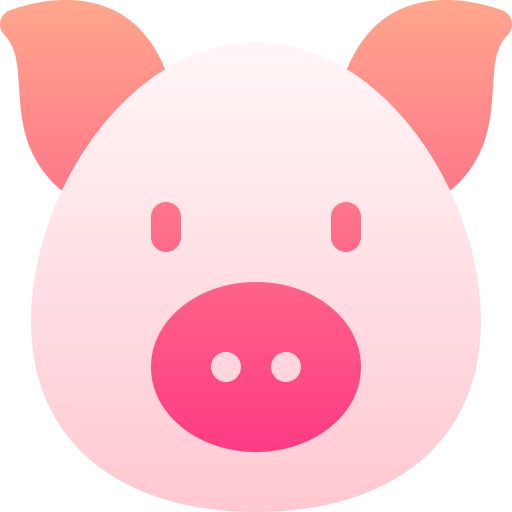 свинья Basic Gradient Gradient иконка