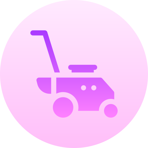 잔디 깎는 기계 Basic Gradient Circular icon