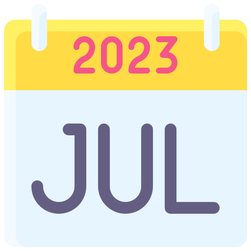 July Generic color fill icon