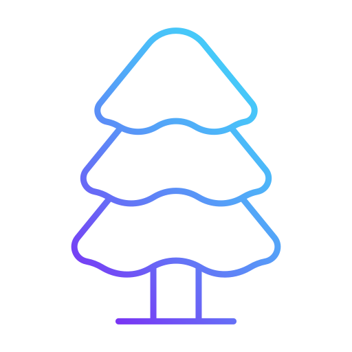 Christmas Tree Generic gradient outline icon