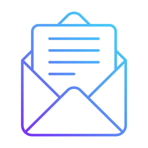 Letter Generic gradient outline icon