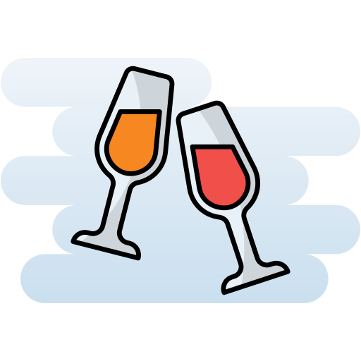 copa de champán Generic color lineal-color icono