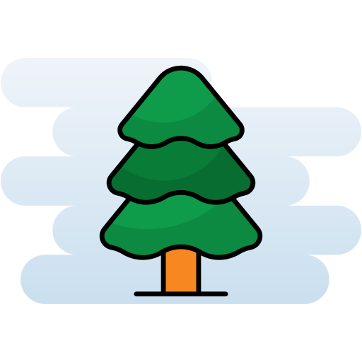 Árbol de navidad Generic color lineal-color icono