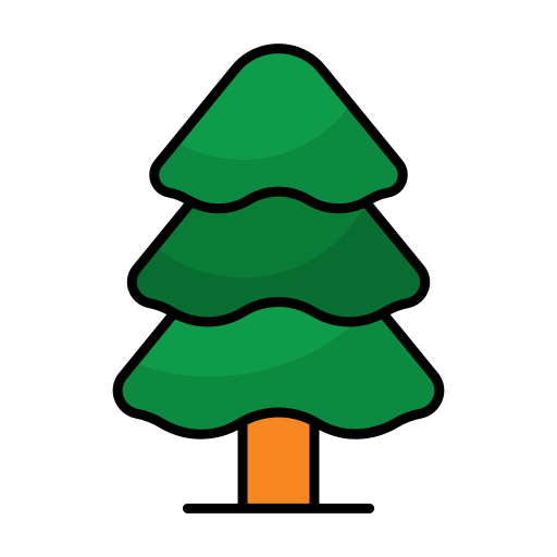 albero di natale Generic color lineal-color icona