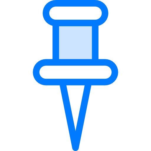 Push pin Vitaliy Gorbachev Blue icon