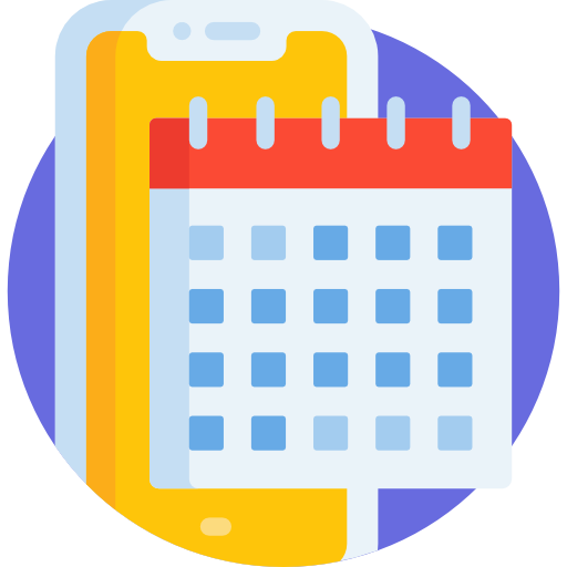 kalendarz Detailed Flat Circular Flat ikona