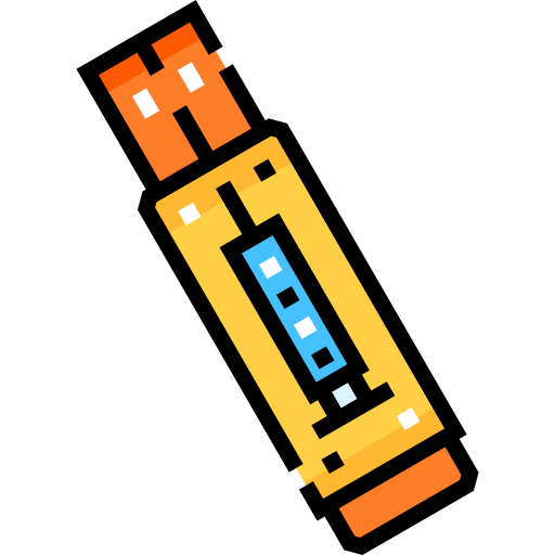 Pendrive Detailed Straight Lineal color icon