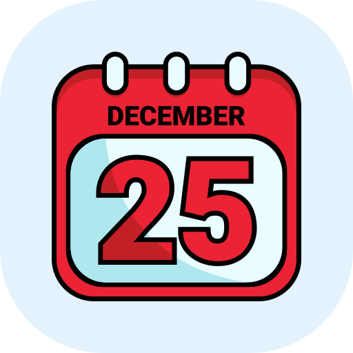 25 december Generic color lineal-color icon