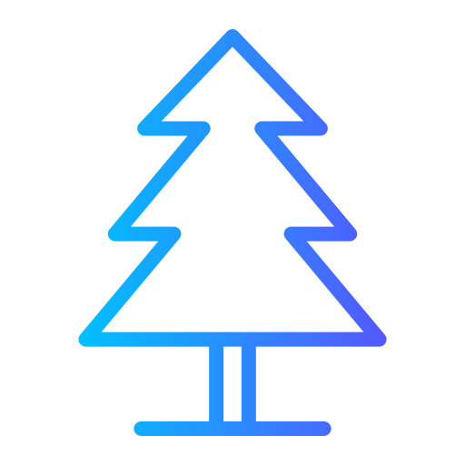 Рождественская елка Generic gradient outline иконка