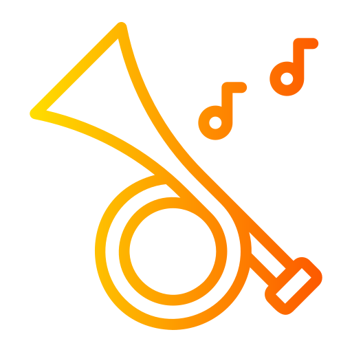 trompeta Generic gradient outline icono