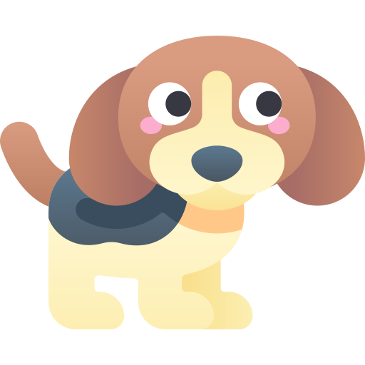 beagle Kawaii Star Gradient icono