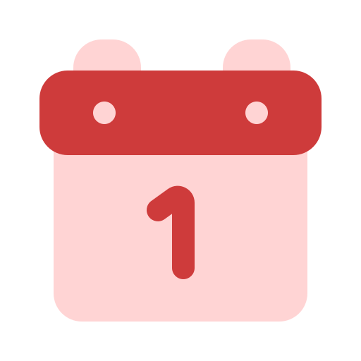 1 januari Generic color fill icoon