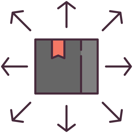 distribuzione Generic color lineal-color icona