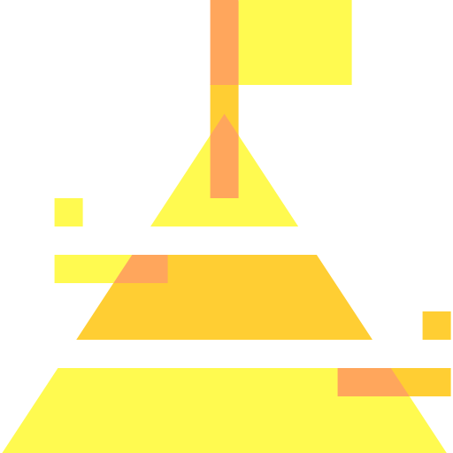 pirâmide Basic Sheer Flat Ícone