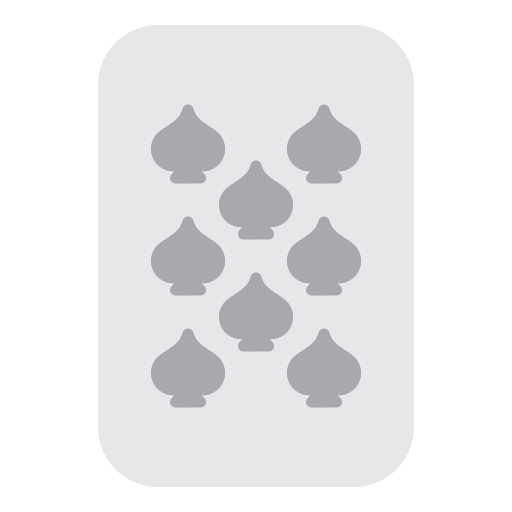Eight of spades Generic color fill icon