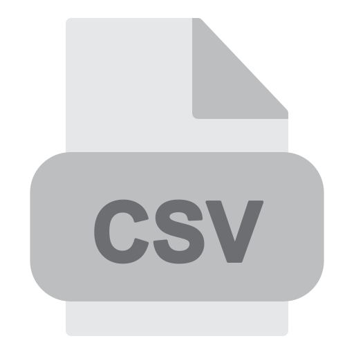csvファイル Generic color fill icon