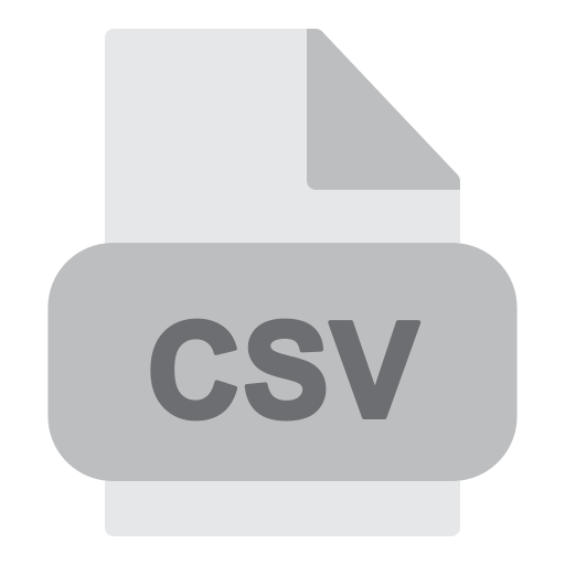 csv 파일 Generic color fill icon