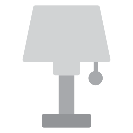 lámpara de mesa Generic color fill icono