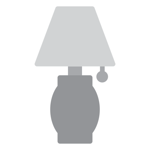 lâmpada de mesa Generic color fill Ícone
