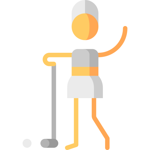 golf Puppet Characters Flat ikona